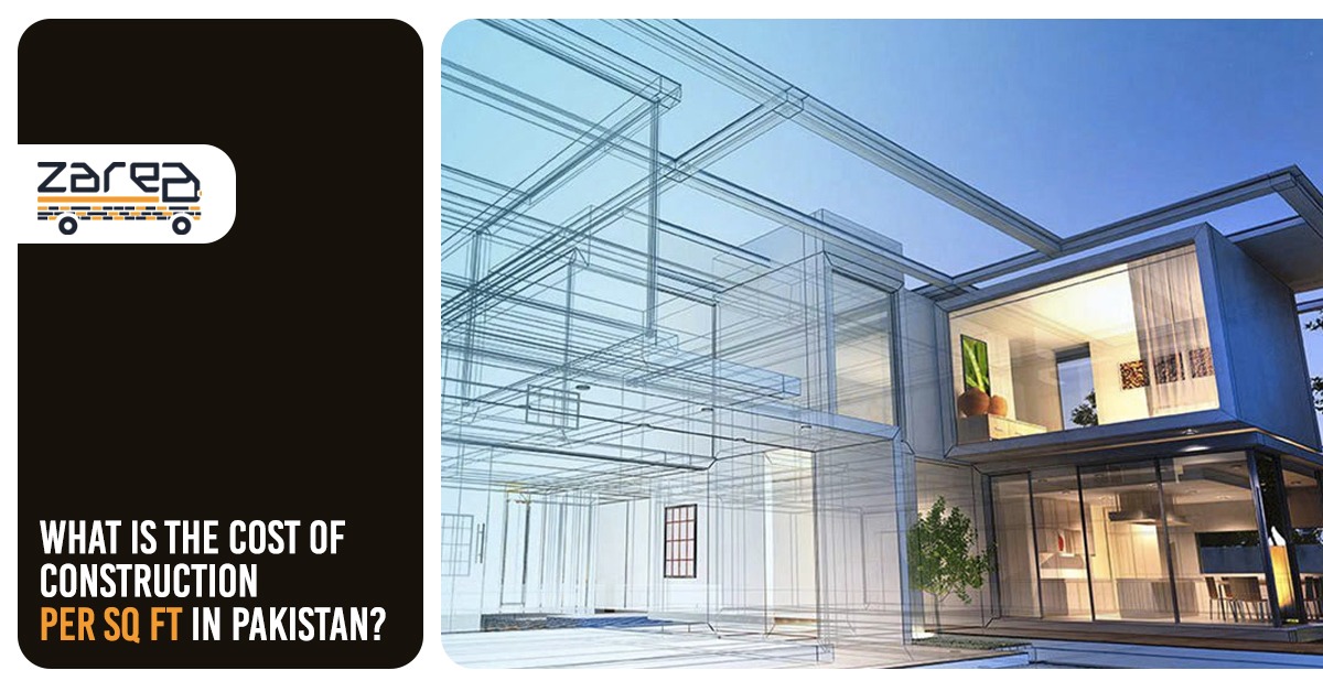 What is the cost of construction per sq ft in Pakistan?